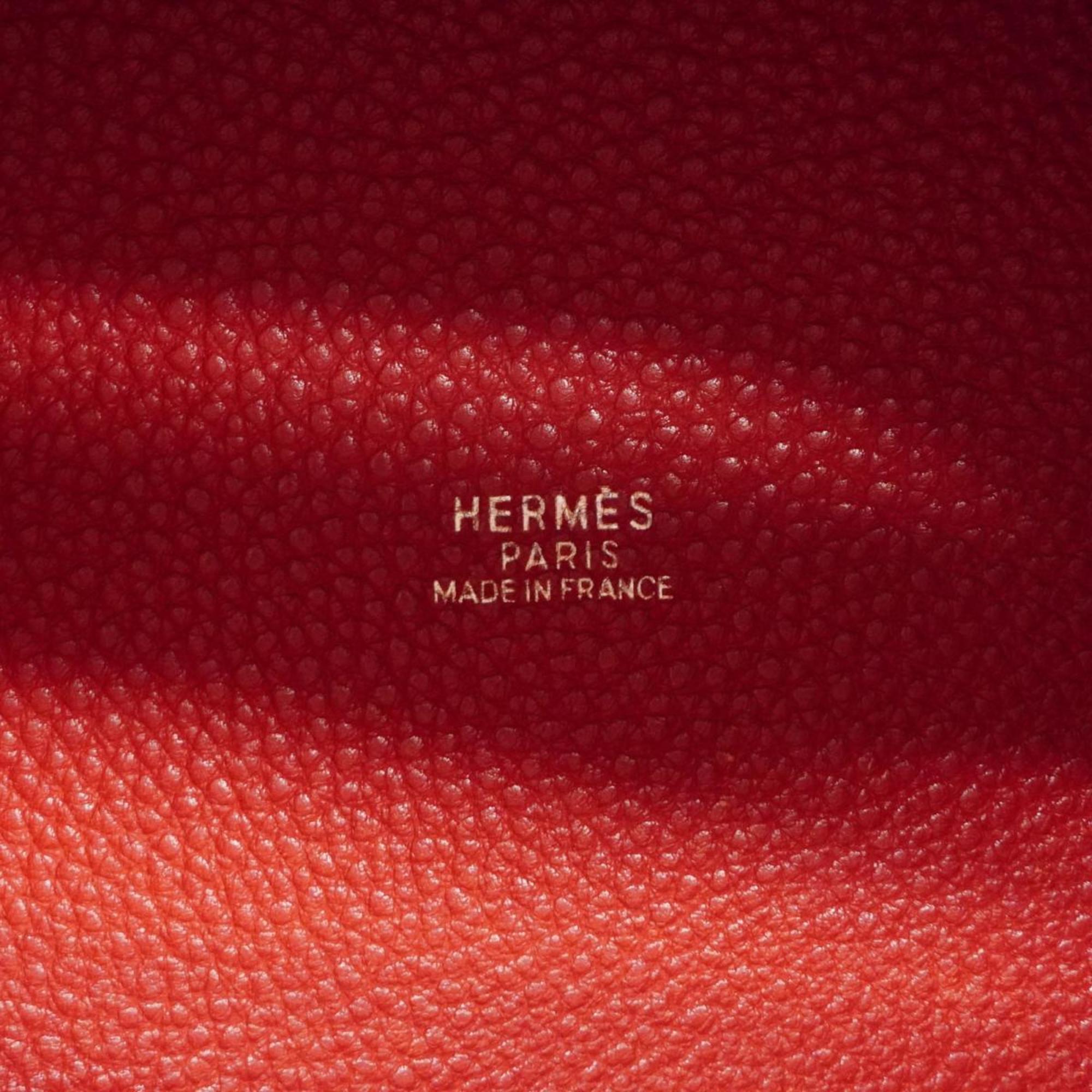 エルメス(Hermes) エルメス ハンドバッグ ピコタンPM □F刻印 トゴ ルージュヴィフ   レディース