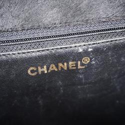 シャネル(Chanel) シャネル ショルダーバッグ チョコバー Wチェーン ハラコ ブラック   レディース