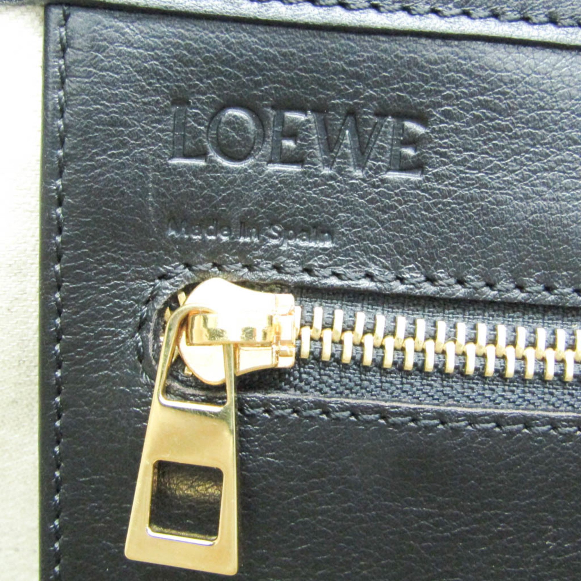 ロエベ(Loewe) アナグラム レディース レザー トートバッグ ブラック