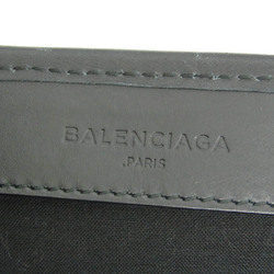 バレンシアガ(Balenciaga) ネイビーカバス M 339936 メンズ,レディース キャンバス,レザー ハンドバッグ,トートバッグ ブラック,オフホワイト