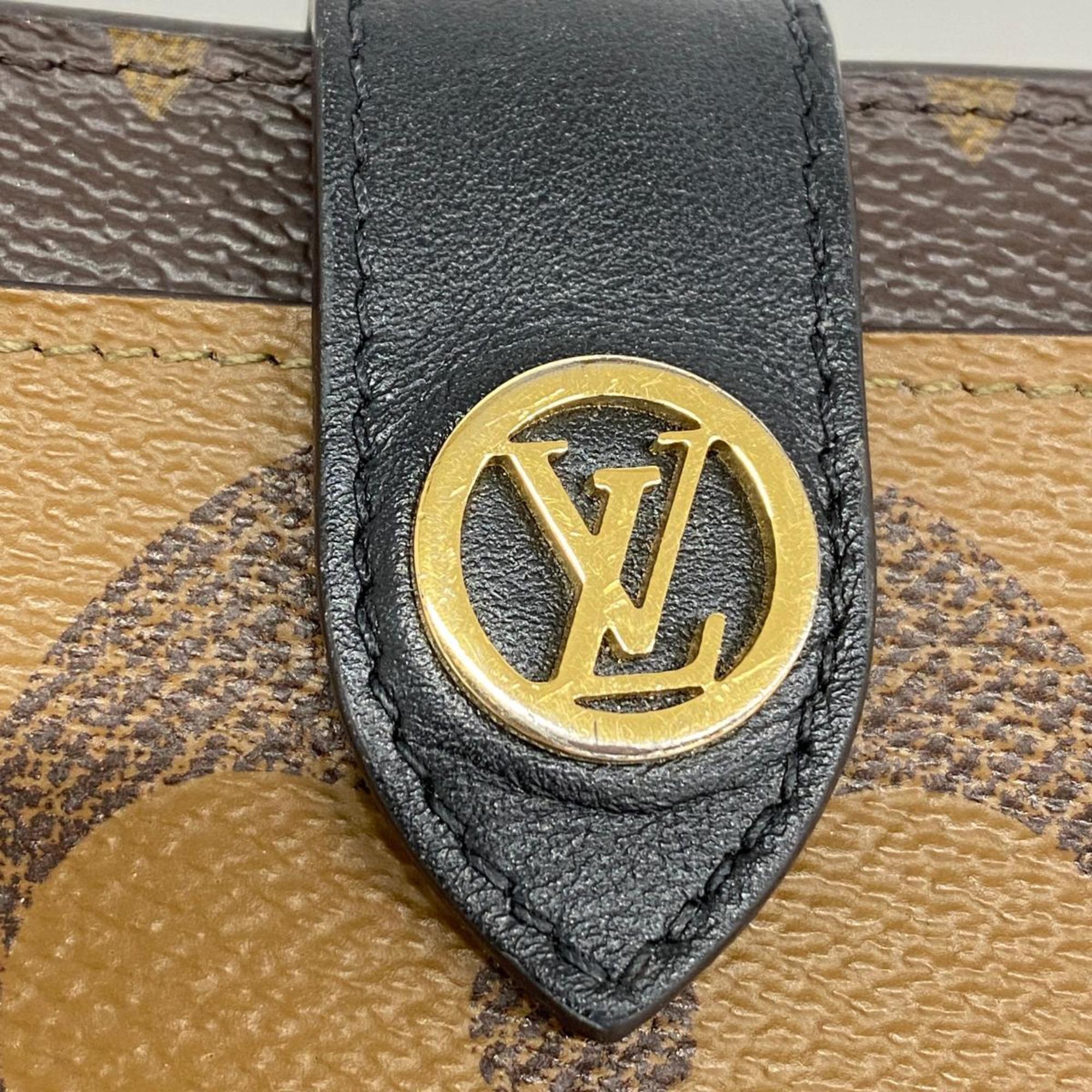 ルイ・ヴィトン(Louis Vuitton) ルイ・ヴィトン 財布 モノグラム・リバース ポルトフォイユジュリエット M69432 ブラウン ブラックレディース