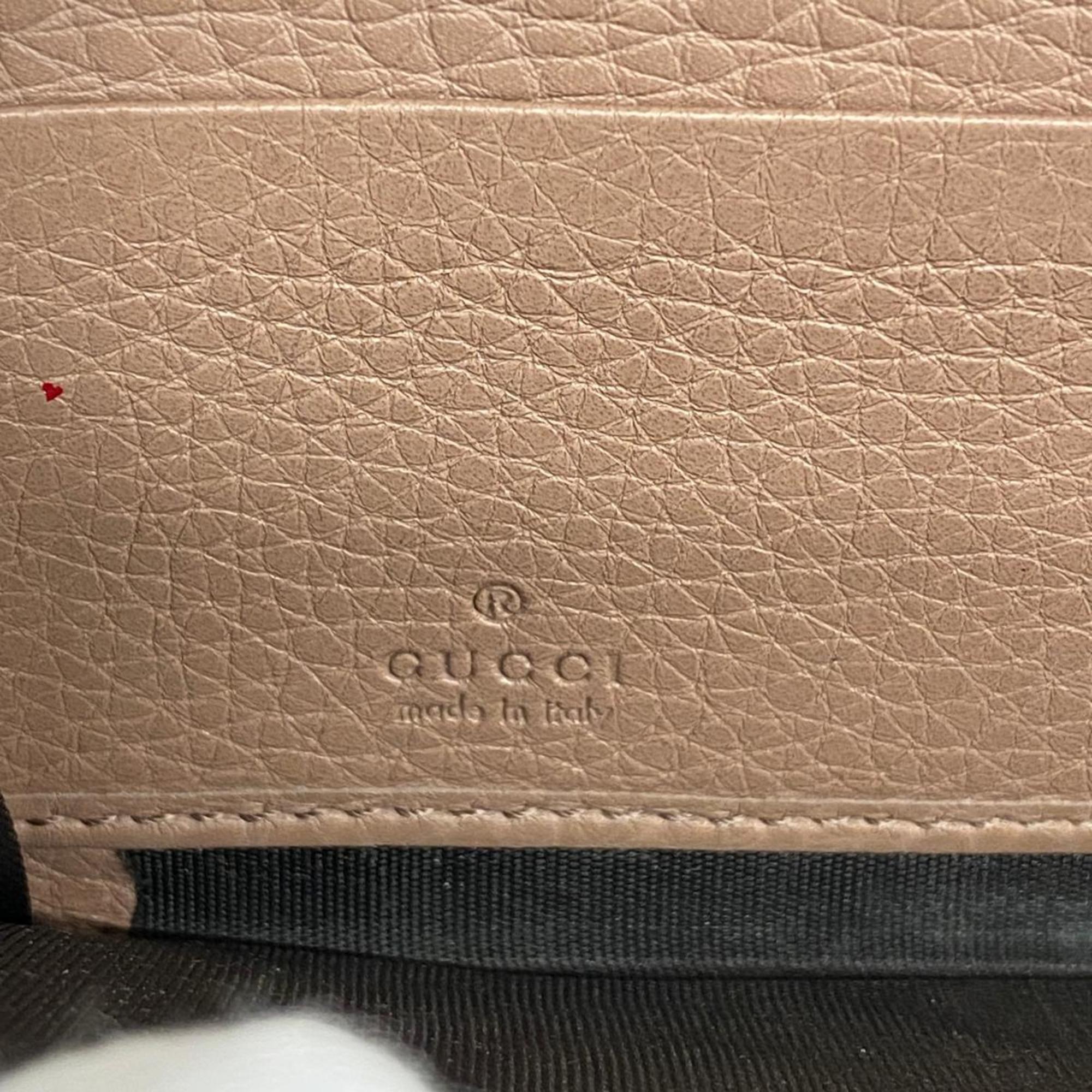 グッチ(Gucci) グッチ 長財布 バンブー 307984 レザー ベージュ   レディース