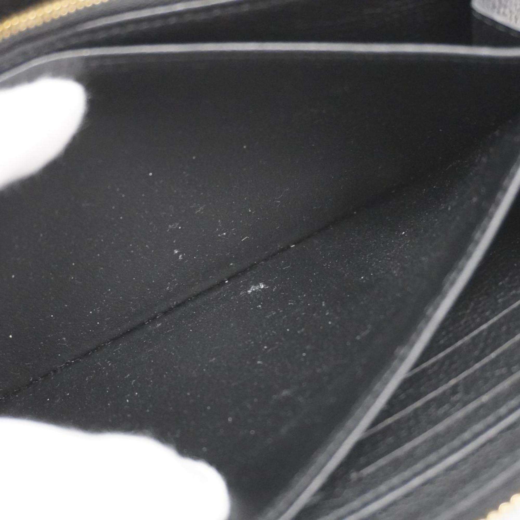 ルイ・ヴィトン(Louis Vuitton) ルイ・ヴィトン 長財布 モノグラム・アンプラント ジッピーウォレット M80481 ブラックベージュレディース