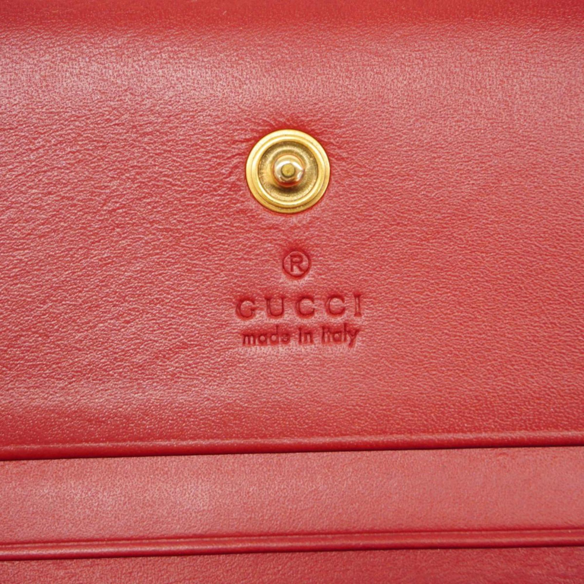 グッチ(Gucci) グッチ 財布 GGスプリーム チェリー 476050  ブラウン レッド   レディース