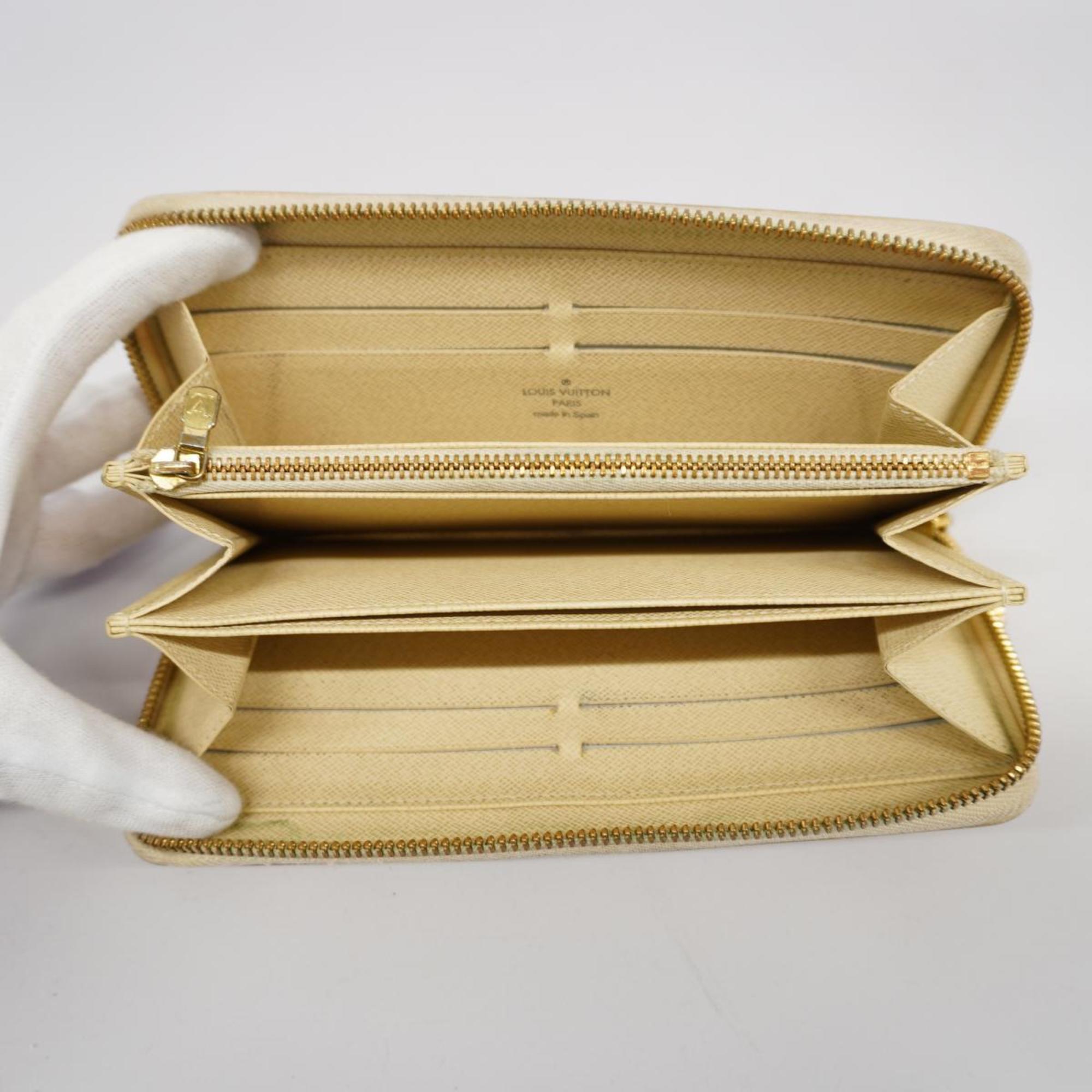 ルイ・ヴィトン(Louis Vuitton) ルイ・ヴィトン 長財布 ダミエ・アズール ジッピーウォレット N60019 ホワイトレディース