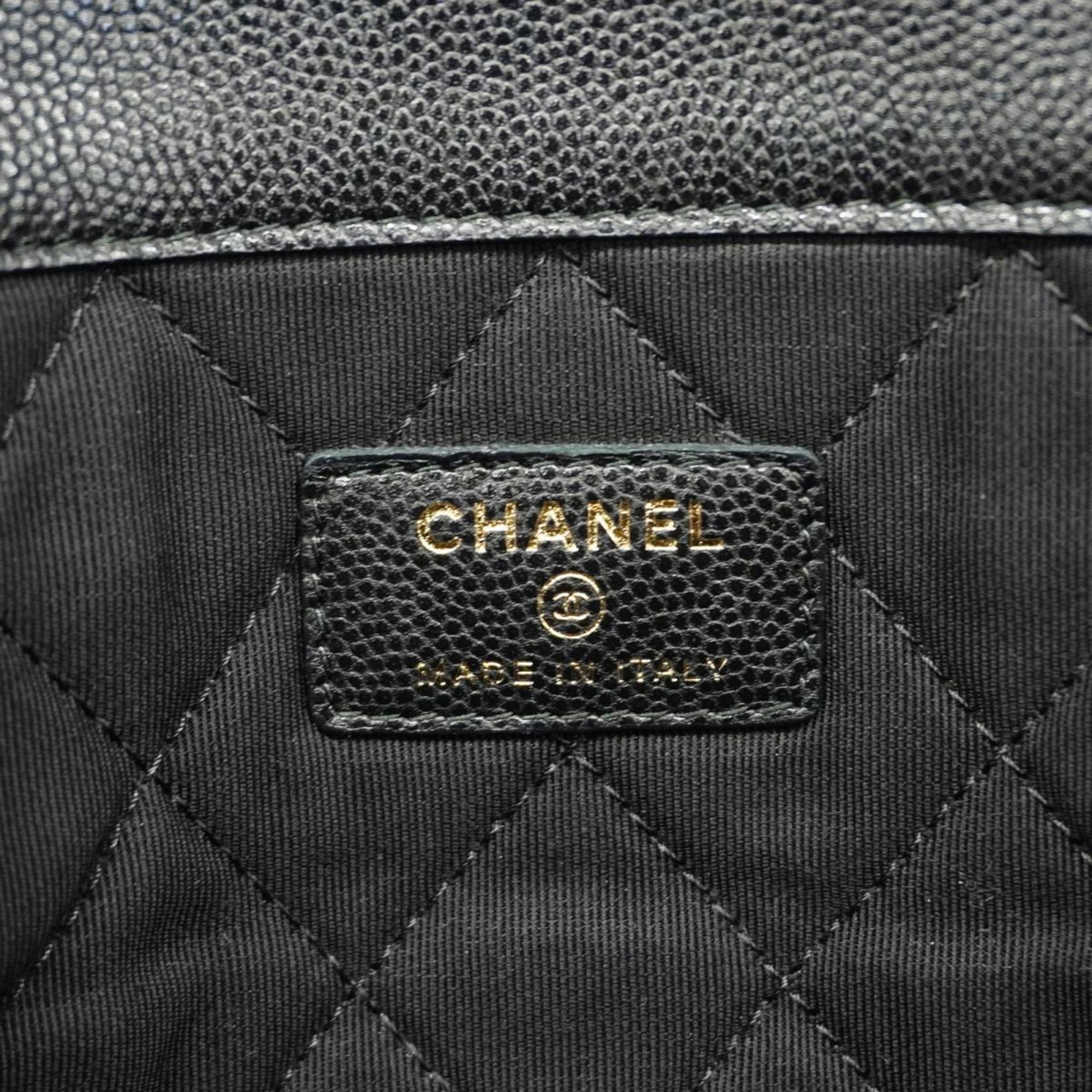 シャネル(Chanel) シャネル クラッチバッグ マトラッセ キャビアスキン ブラック   レディース