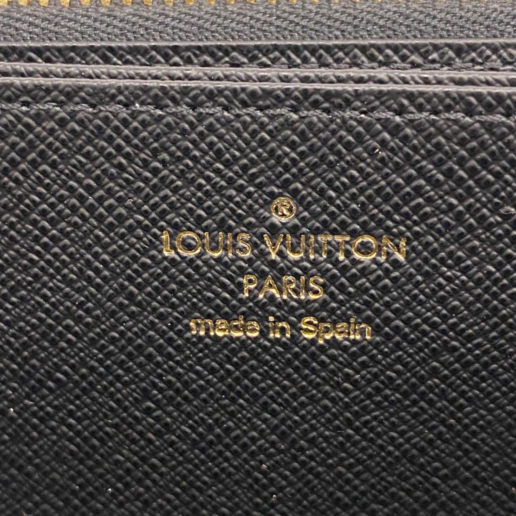 ルイ・ヴィトン(Louis Vuitton) ルイ・ヴィトン 長財布 ゲームオンモノグラム ジッピーウォレット M80323 ノワールレディース