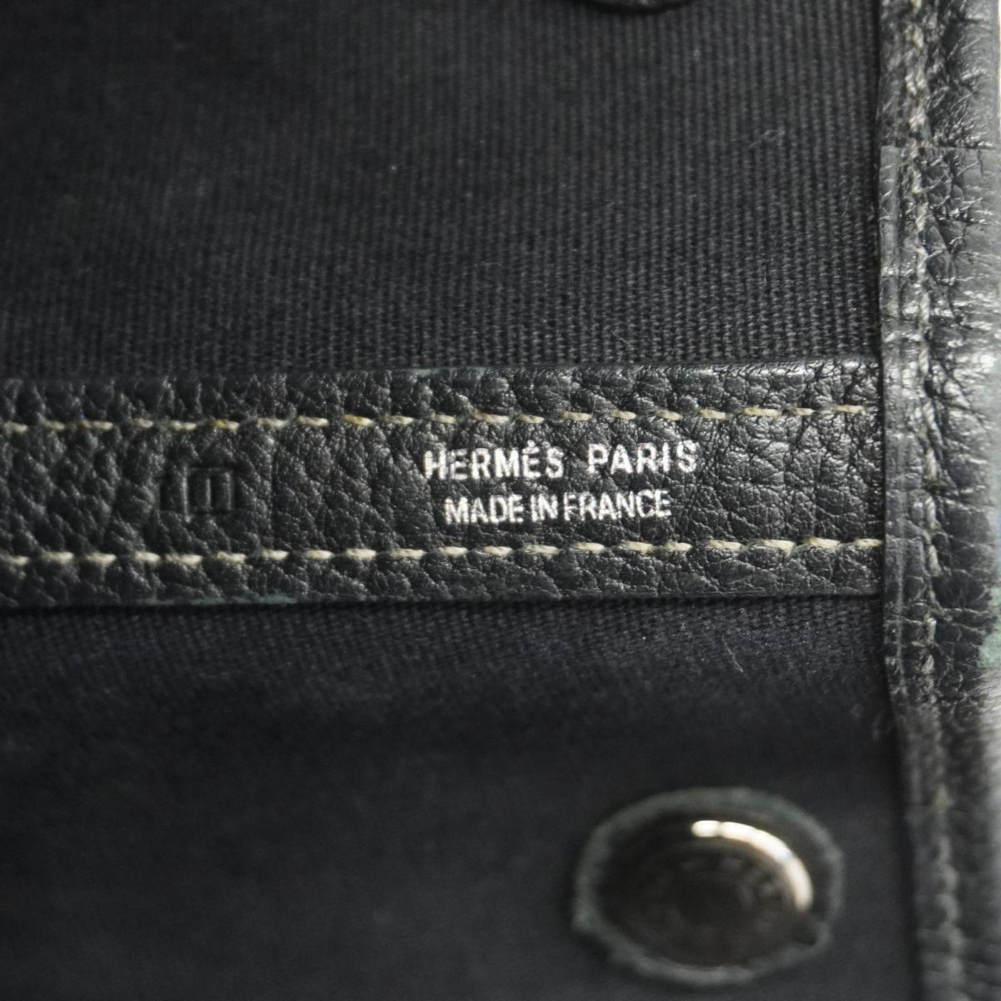 エルメス(Hermes) エルメス トートバッグ ガーデンPM □I刻印 トワルオフィシエ ブラック   レディース