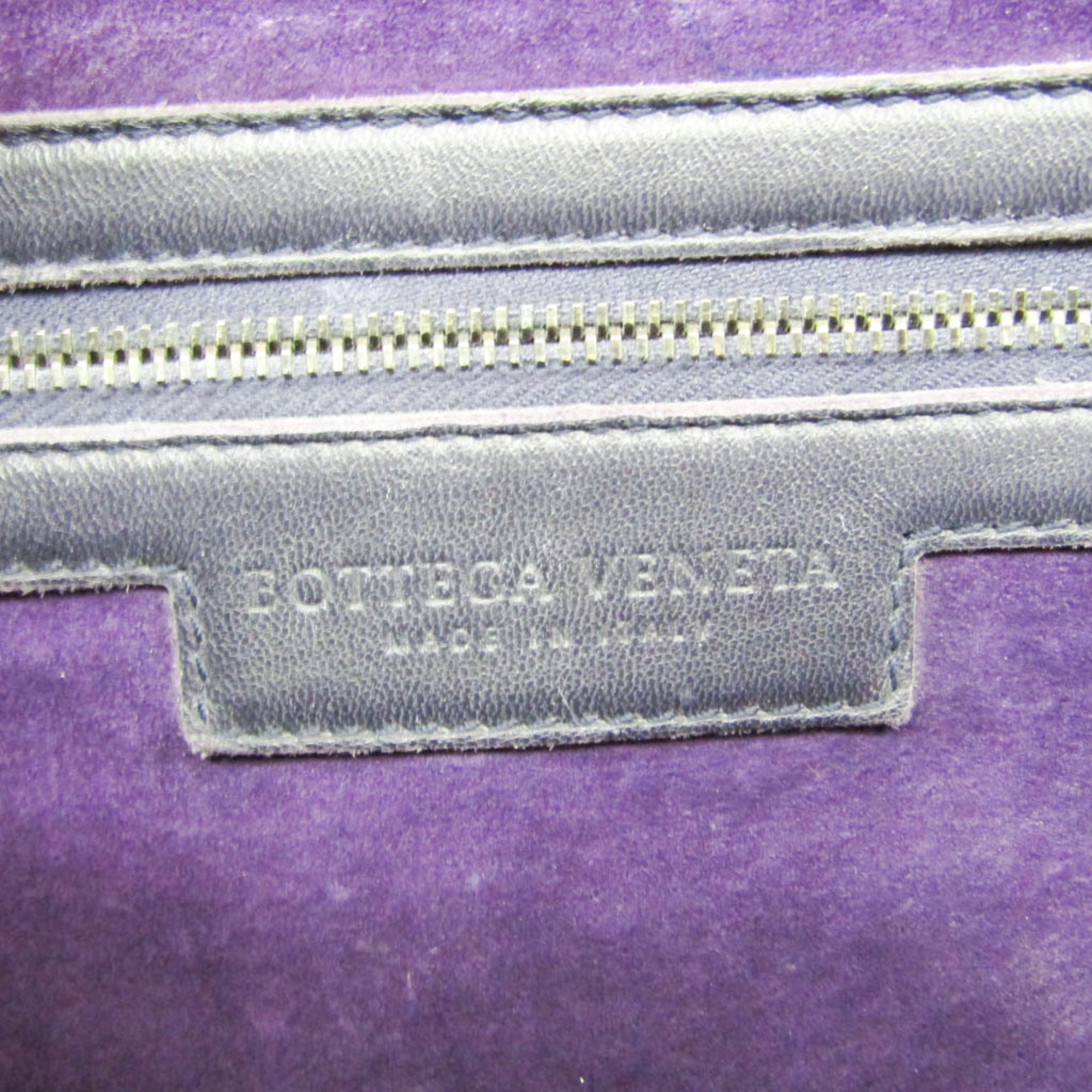 ボッテガ・ヴェネタ(Bottega Veneta) イントレチャート 214728 レディース レザー ハンドバッグ ダークパープル