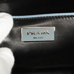 プラダ(Prada) プラダ ハンドバッグ サフィアーノ レザー ブルー ホワイト   レディース