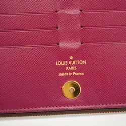 ルイ・ヴィトン(Louis Vuitton) ルイ・ヴィトン 長財布 モノグラム ポルトフォイユアデル M61269 フューシャ ブラウンレディース