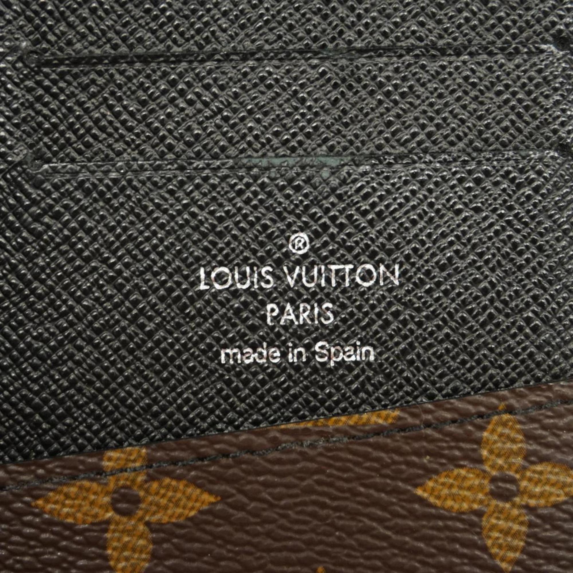 ルイ・ヴィトン(Louis Vuitton) ルイ・ヴィトン 長財布 モノグラム・マカサー ジッピーウォレットヴェルティカル M60109 ブラウンメンズ