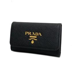 プラダ(Prada) プラダ キーケース サフィアーノ レザー ブラック   メンズ レディース