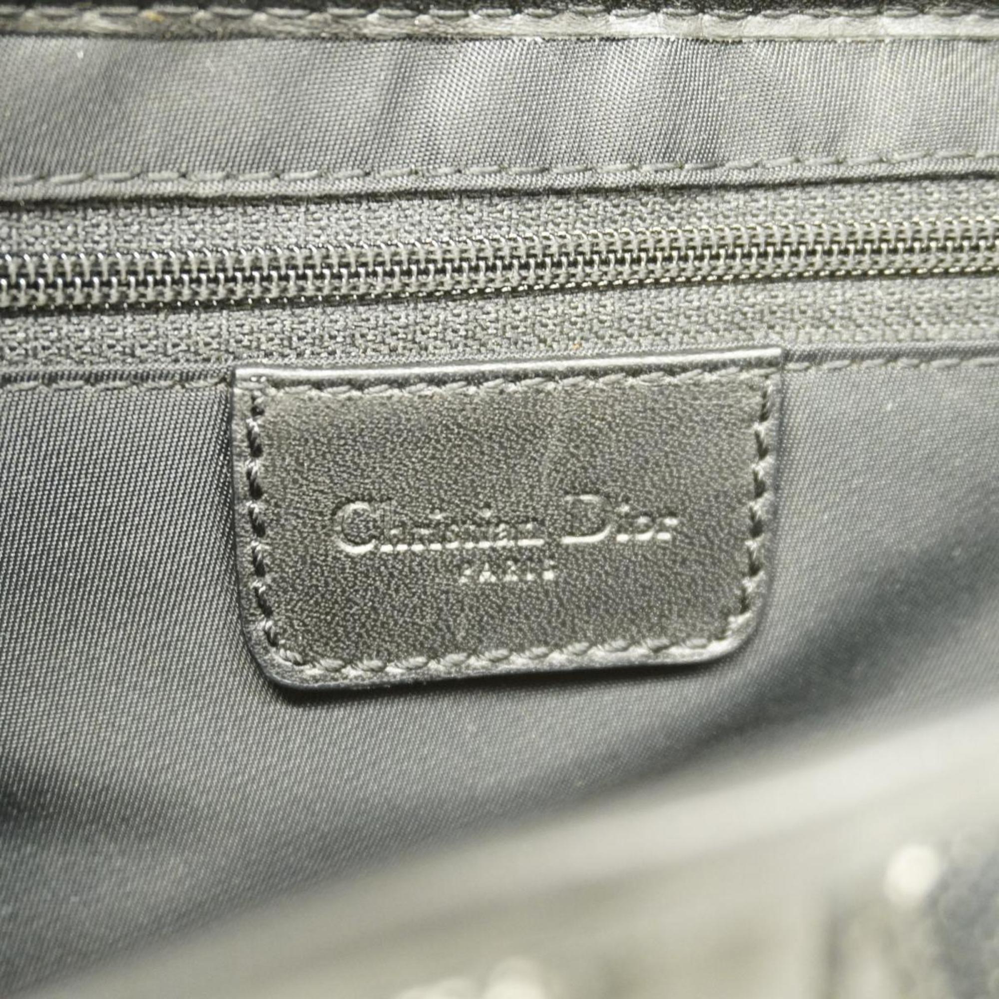クリスチャン・ディオール(Christian Dior) クリスチャンディオール ハンドバッグ トロッター サドルバッグ キャンバス ブラック   レディース