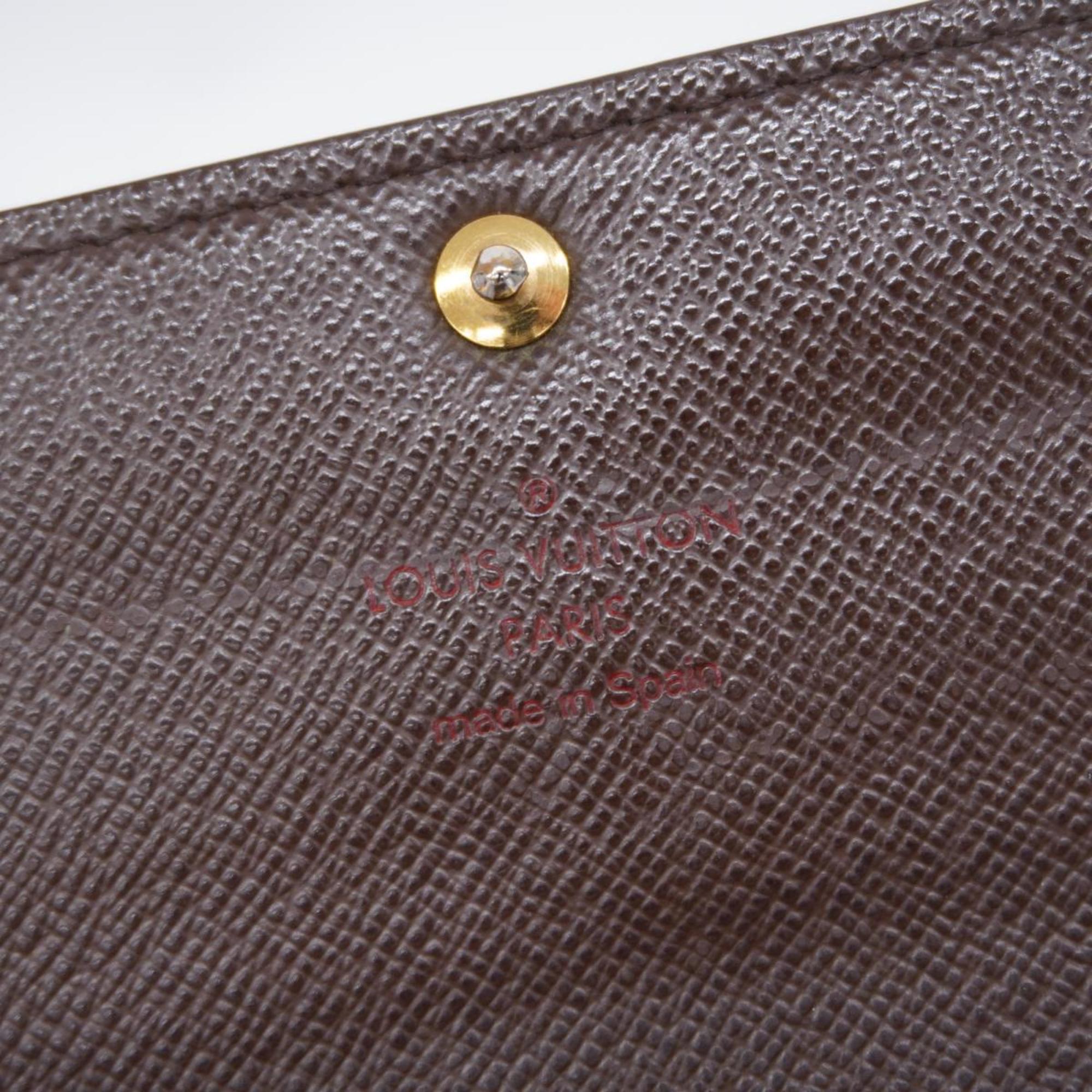 ルイ・ヴィトン(Louis Vuitton) ルイ・ヴィトン 長財布 ダミエ ポルトフォイユサラ N61734 エベヌメンズ レディース