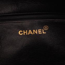 シャネル(Chanel) シャネル トートバッグ チェーンショルダー ラムスキン ブラック  レディース
