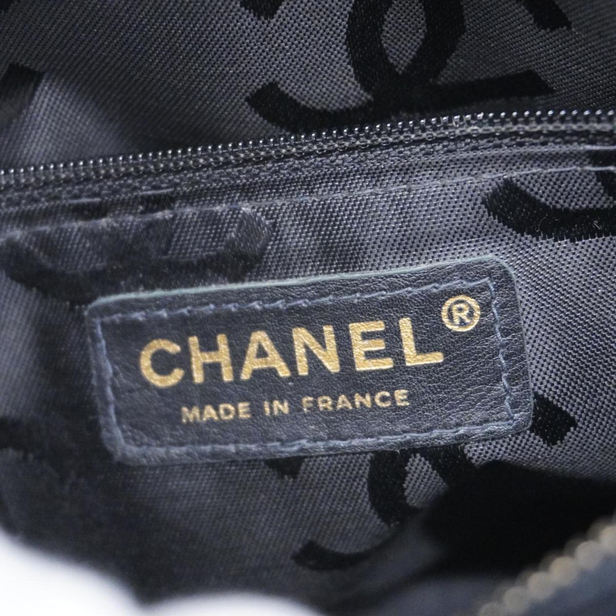 シャネル(Chanel) シャネル ショルダーバッグ ワイルドステッチ ラムスキン ブラック   レディース