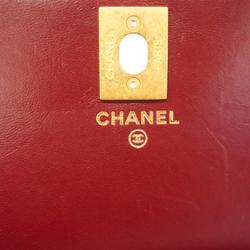 シャネル(Chanel) シャネル ショルダーウォレット マトラッセ Wチェーン ラムスキン ボルドー   レディース