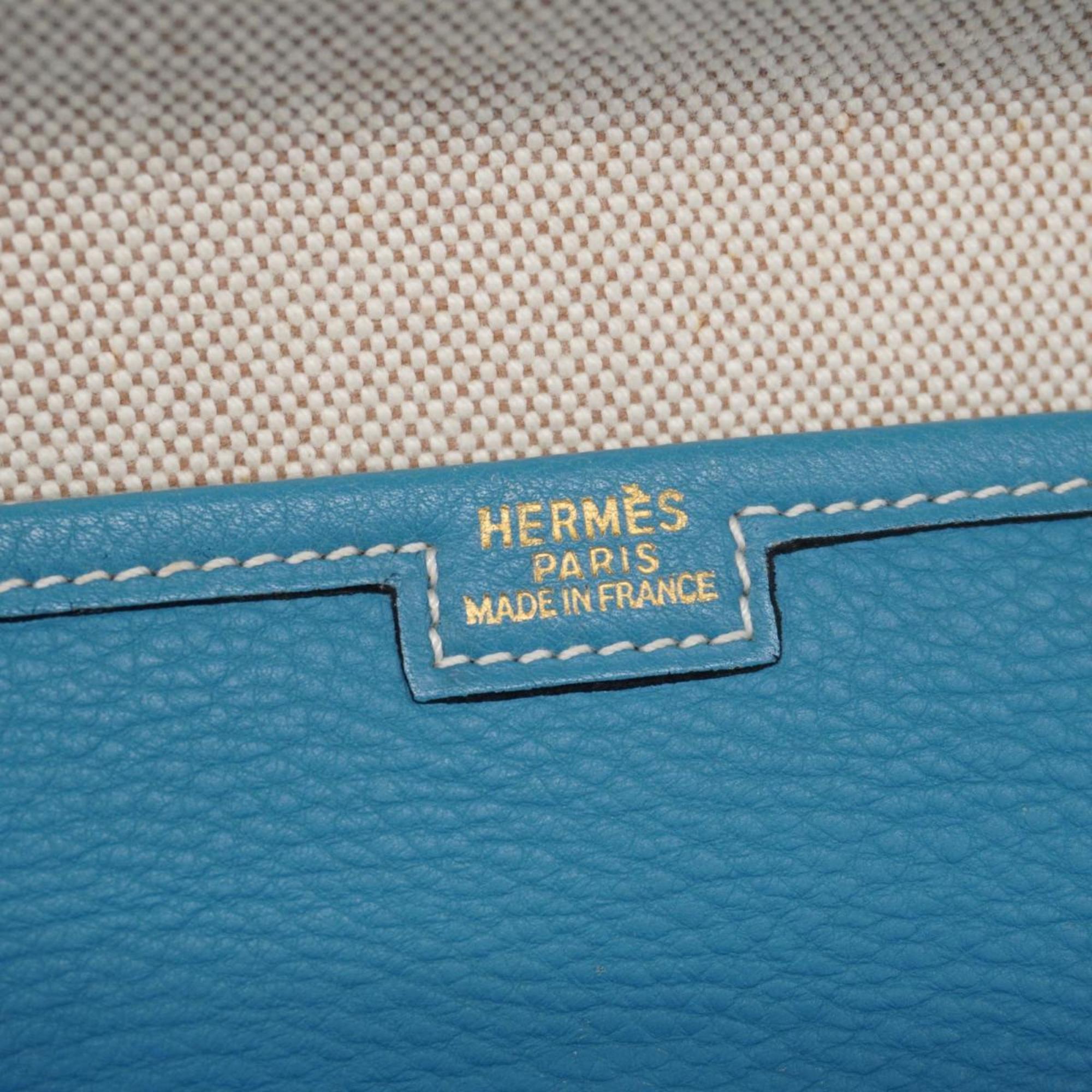 エルメス(Hermes) エルメス クラッチバッグ ジジェPM □C刻印 トリヨンクレマンス ブルージーン  レディース