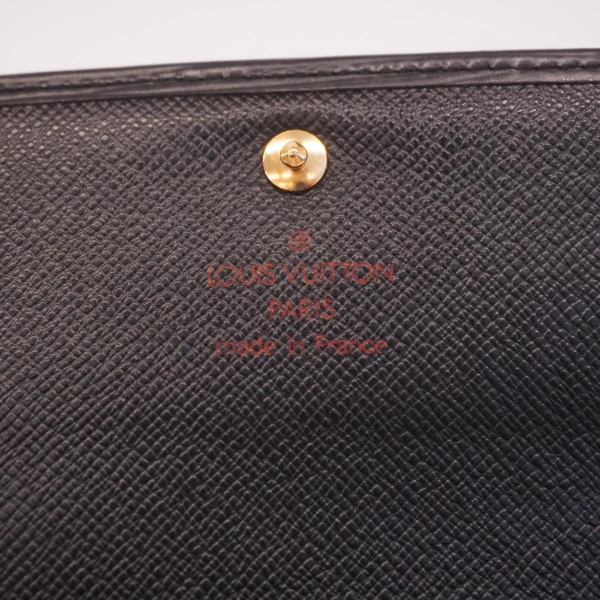 ルイ・ヴィトン(Louis Vuitton) ルイ・ヴィトン 三つ折り財布 エピ ポルトトレゾールエテュイパピエ M63712 ノワールメンズ レディース