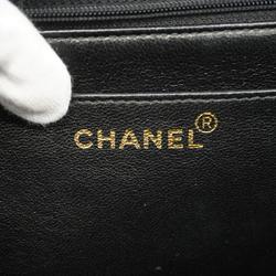 シャネル(Chanel) シャネル ショルダーバッグ マドモアゼル デカココ Wチェーン パテントレザー ブラック ネイビー   レディース