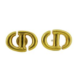 クリスチャン・ディオール(Christian Dior) クリスチャンディオール ピアス CD GPメッキ ゴールド  レディース
