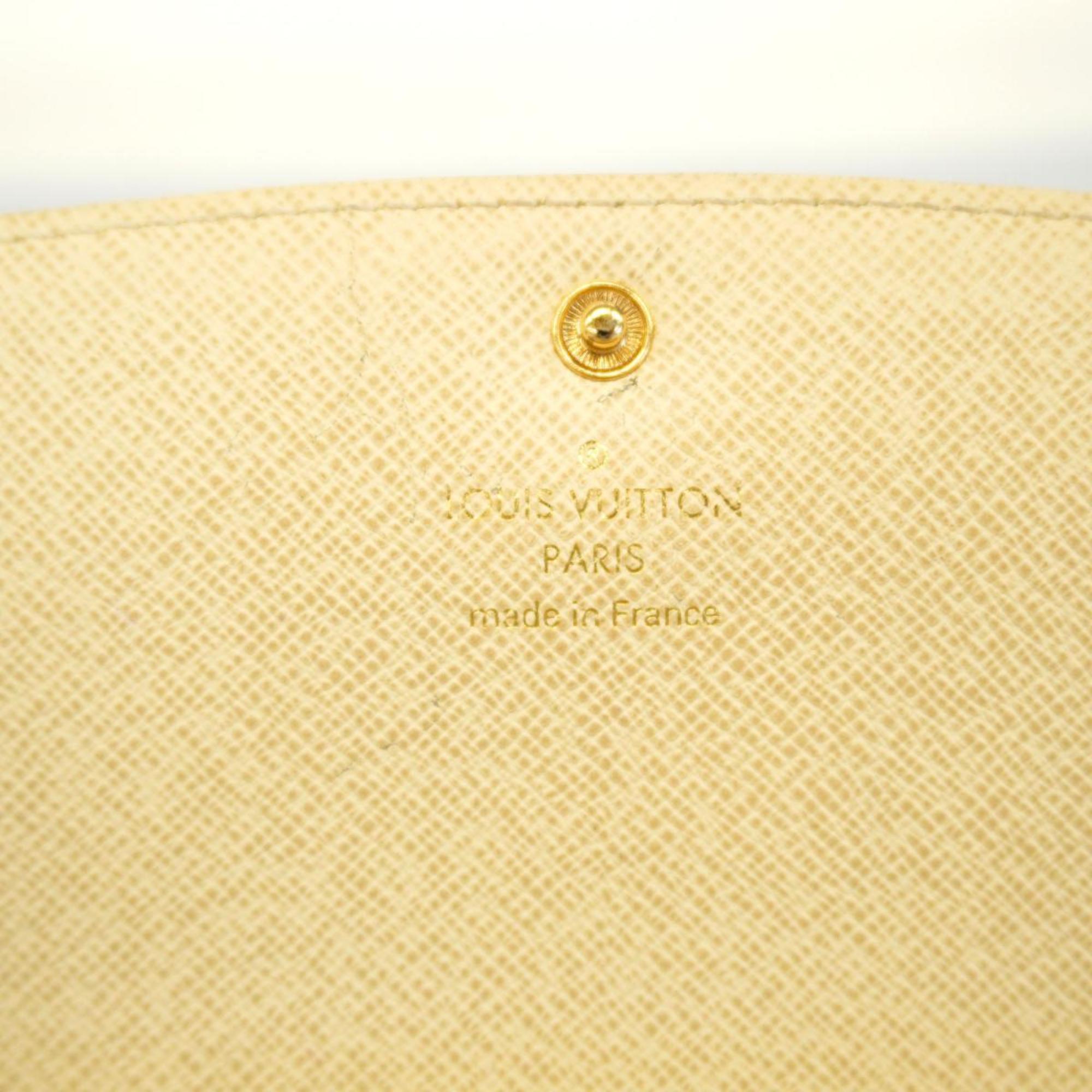 ルイ・ヴィトン(Louis Vuitton) ルイ・ヴィトン 長財布 ダミエ・アズール ポルトフォイユエミリー N63546 ホワイトレディース