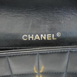 シャネル(Chanel) シャネル ショルダーバッグ チョコバー チェーンショルダー ラムスキン ブラック   レディース