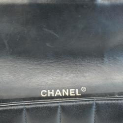 シャネル(Chanel) シャネル ショルダーバッグ チョコバー チェーンショルダー ラムスキン ブラック   レディース