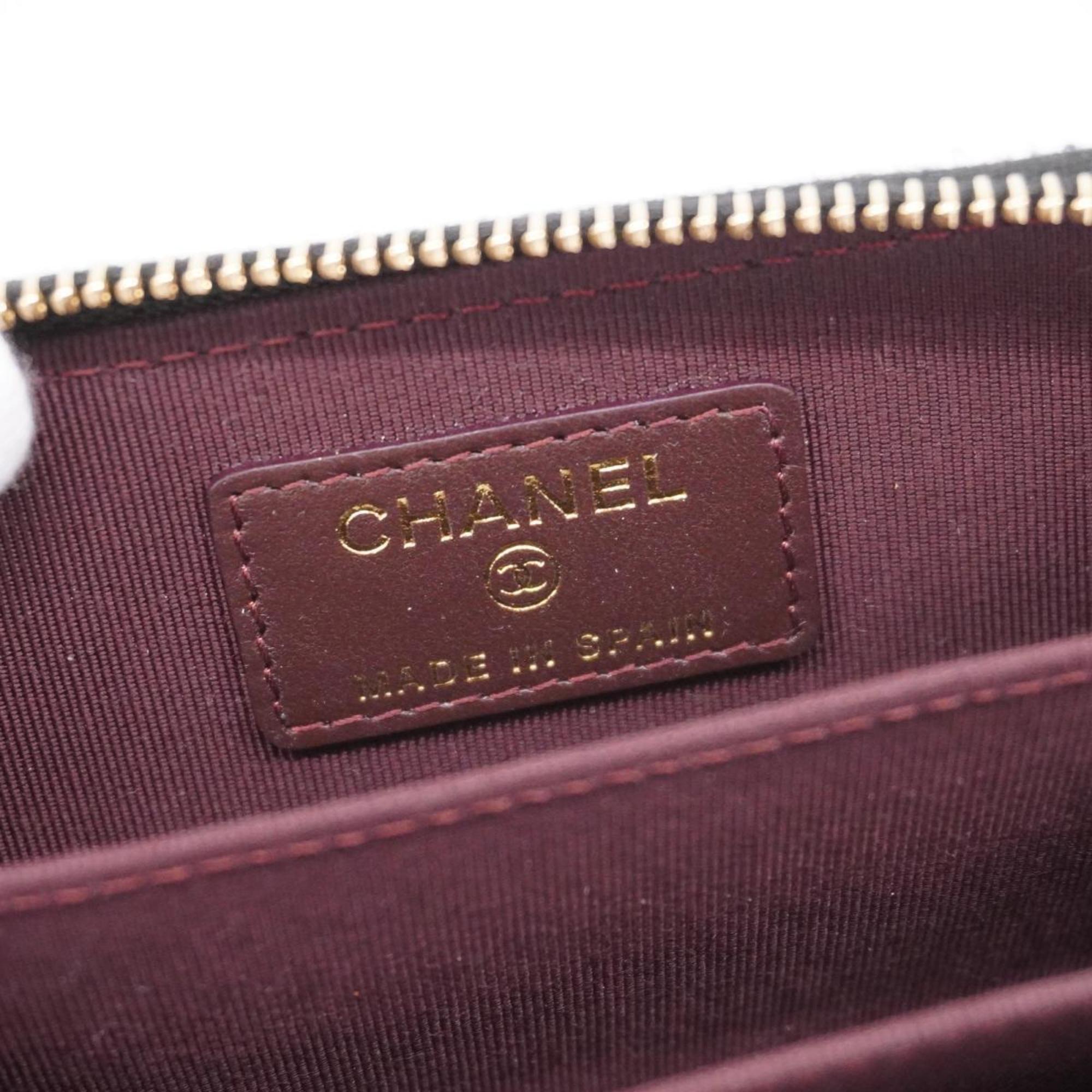 シャネル(Chanel) シャネル 財布・コインケース マトラッセ ラムスキン ブラック   レディース