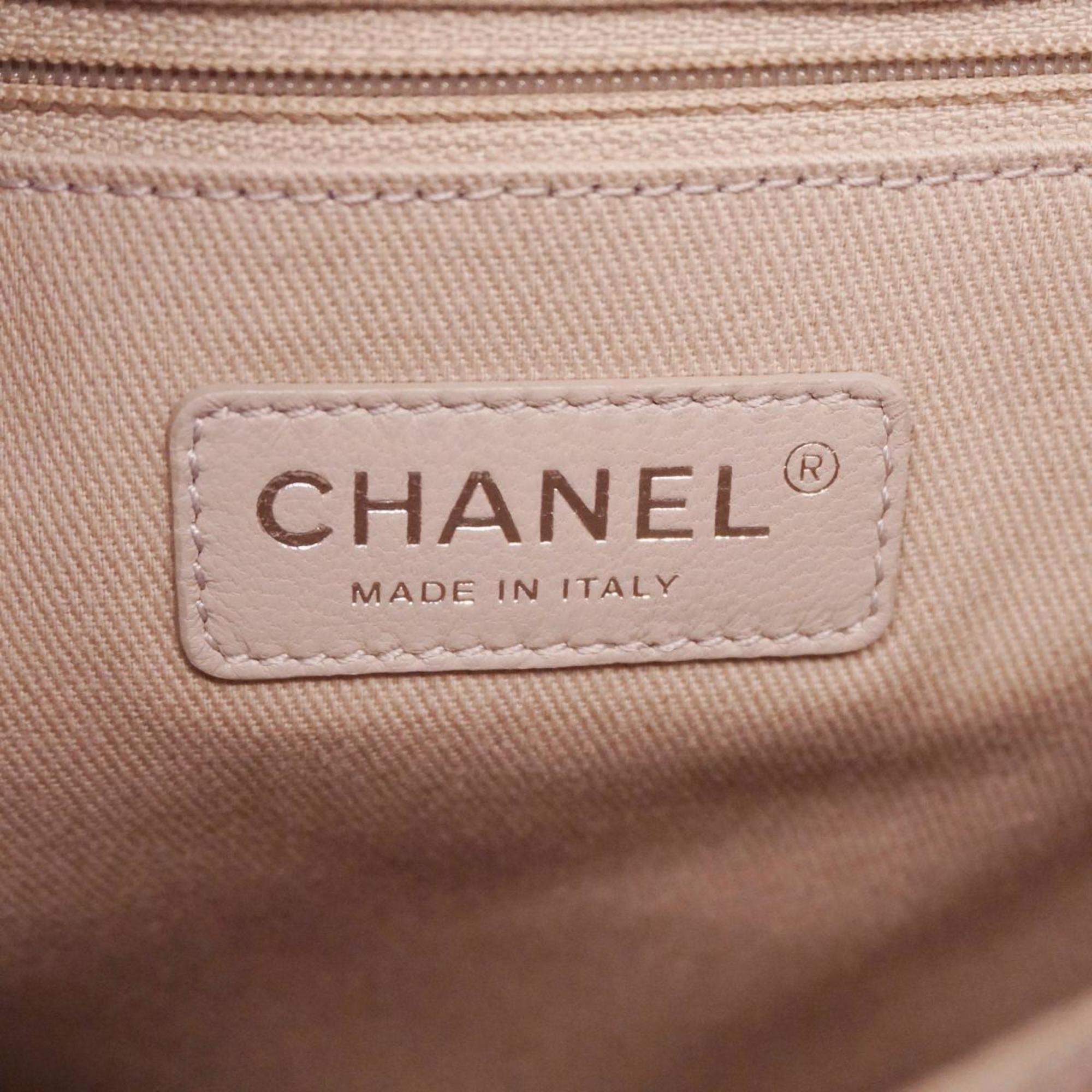 シャネル(Chanel) シャネル ショルダーバッグ ドーヴィル チェーンショルダー キャビアスキン レザー ピンク   レディース