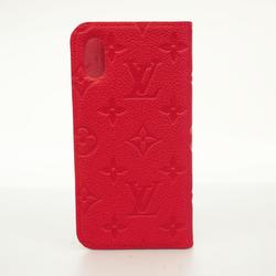 ルイ・ヴィトン(Louis Vuitton) ルイ・ヴィトン iPhoneケース X Xs モノグラム・アンプラント フォリオ M63588 スカーレットメンズ レディース