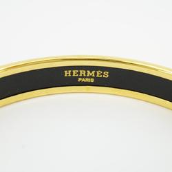 エルメス(Hermes) エルメス バングル エマイユPM GPメッキ 七宝焼き ゴールド ブルー  レディース