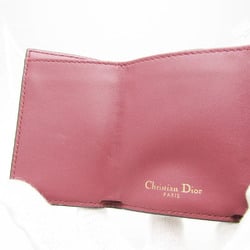 クリスチャン・ディオール(Christian Dior) サドルウォレット レディース レザー 財布（三つ折り） ダスティピンク