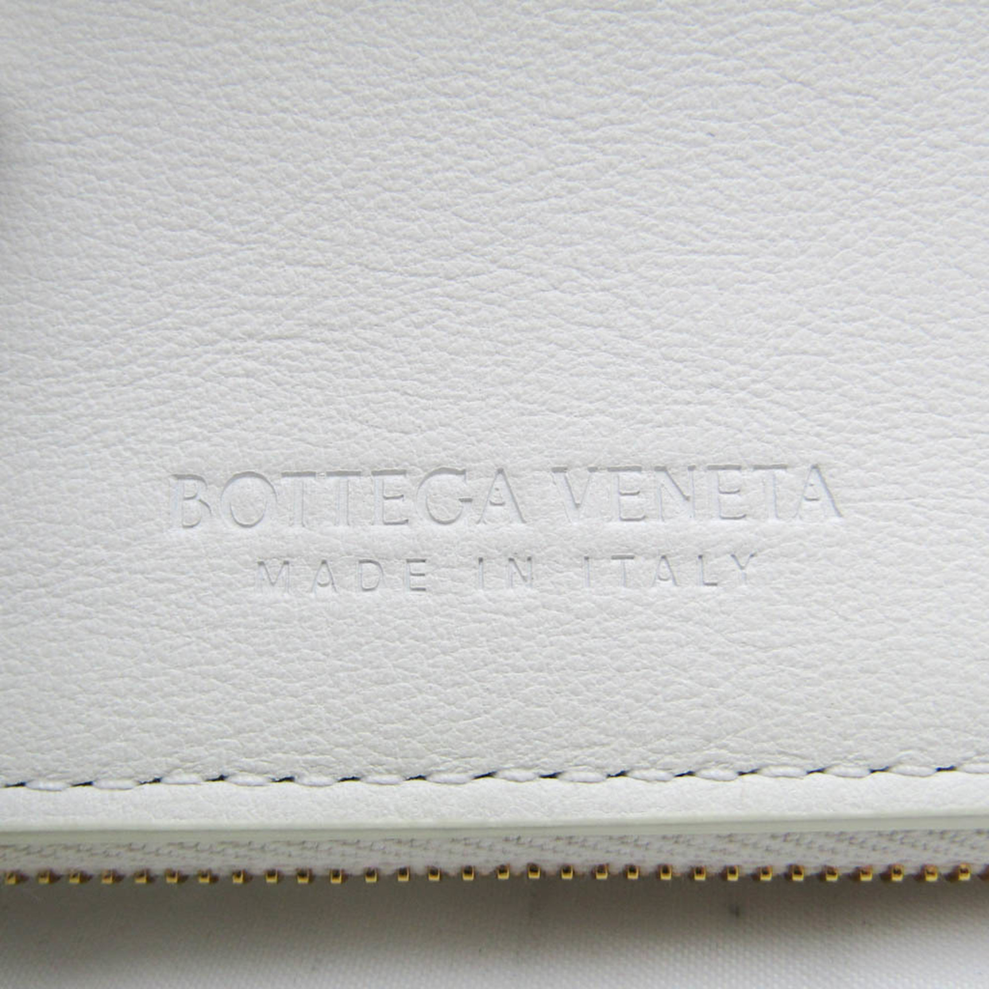 ボッテガ・ヴェネタ(Bottega Veneta) 619066 レディース レザー 財布（三つ折り） オフホワイト