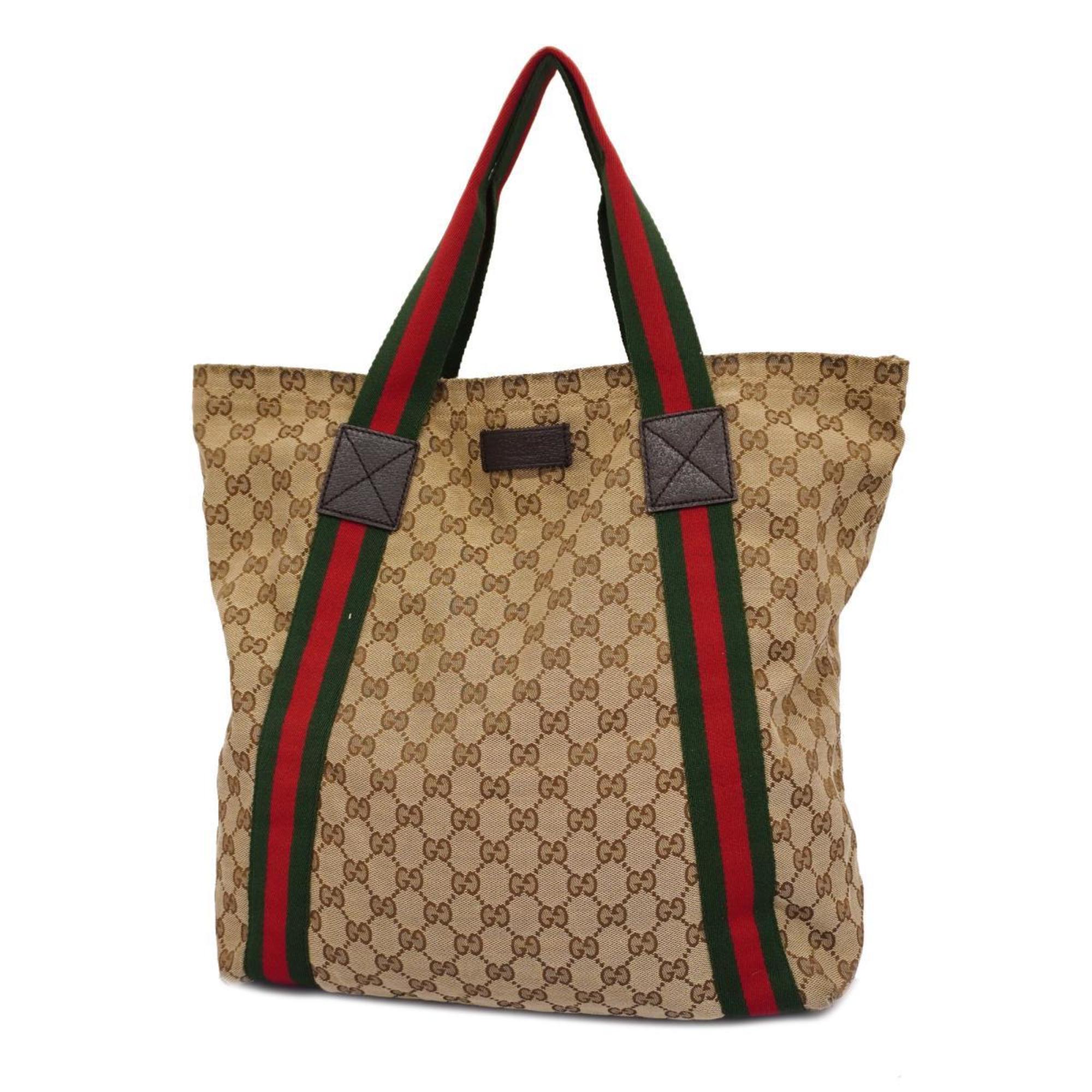 グッチ(Gucci) グッチ トートバッグ GGキャンバス 189669 キャンバス ブラウン ベージュ レディース | eLADY Globazone