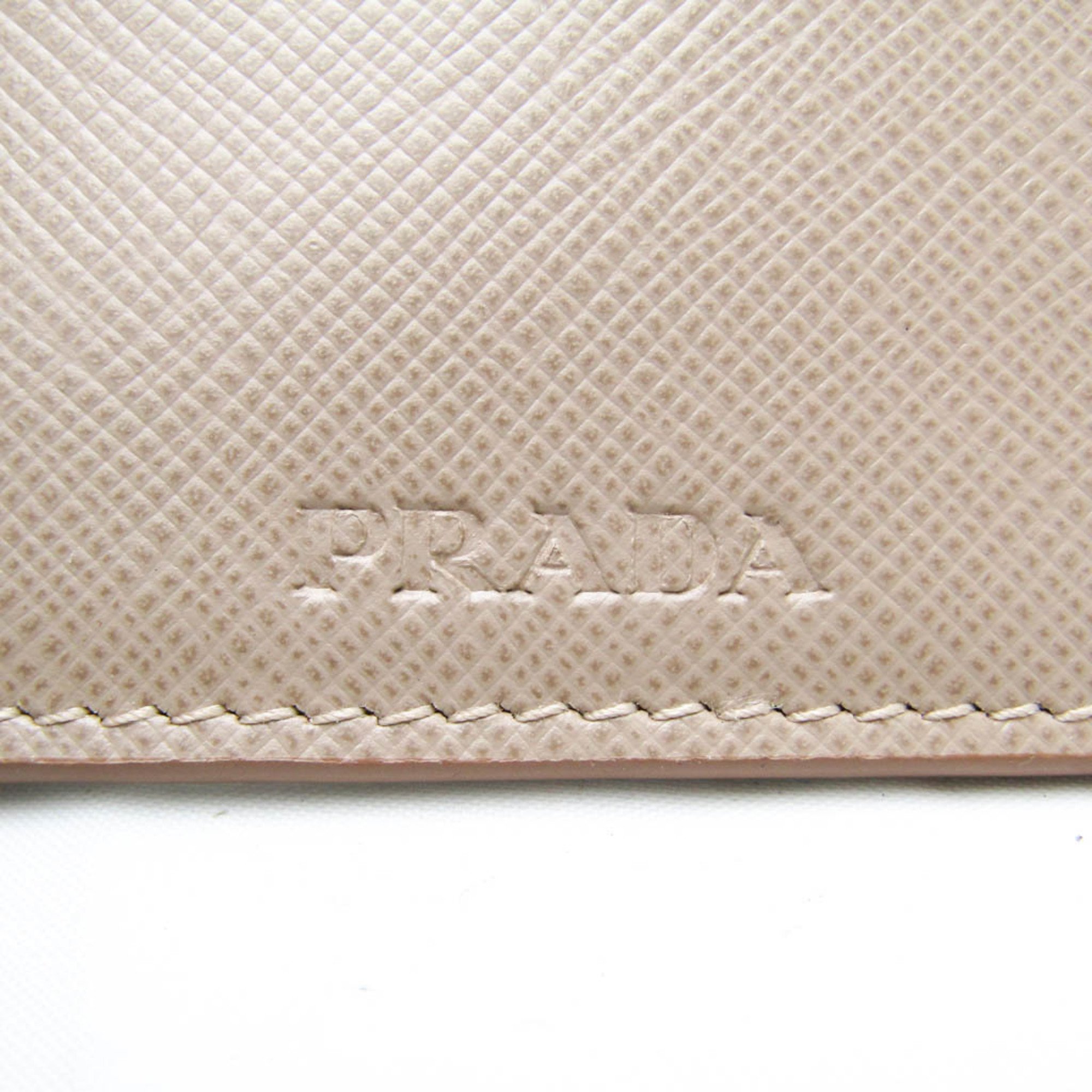 プラダ(Prada) Saffiano カードケース ピンクベージュ