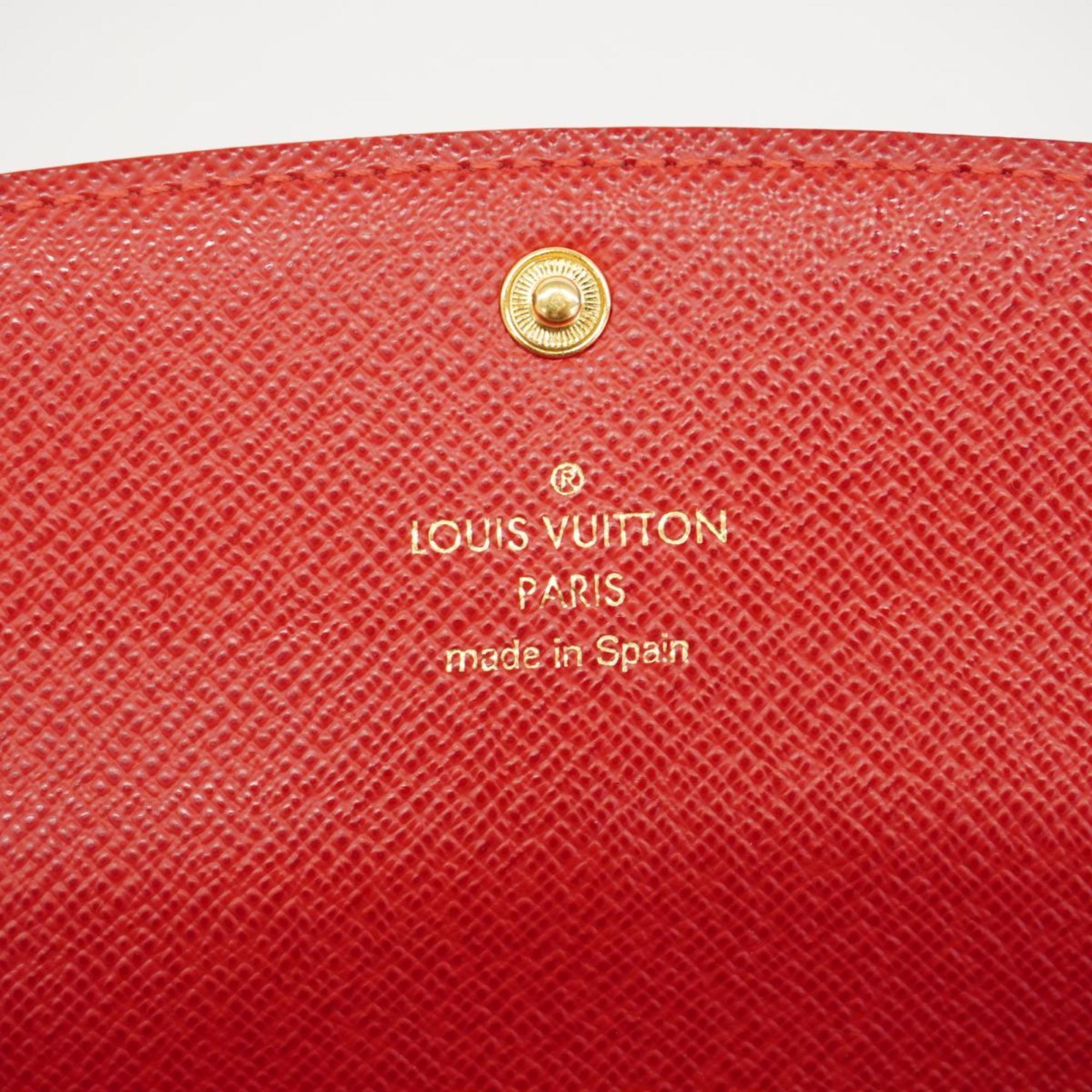 ルイ・ヴィトン(Louis Vuitton) ルイ・ヴィトン 長財布 ダミエ ポルトフォイユエミリー N63544 エベヌ ルージュレディース |  eLADY Globazone