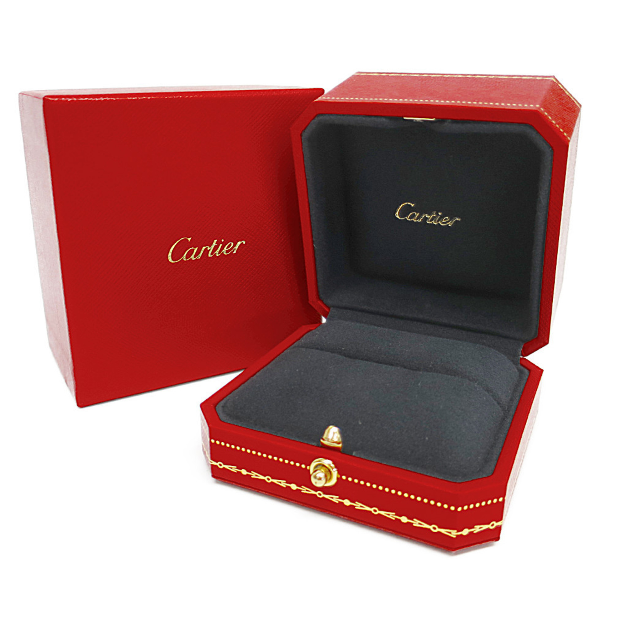 カルティエ(Cartier) マイヨン パンテール 4P ダイヤモンド リング K18ピンクゴールド(K18PG) ファッション ダイヤモンド バンドリング ピンクゴールド(PG)