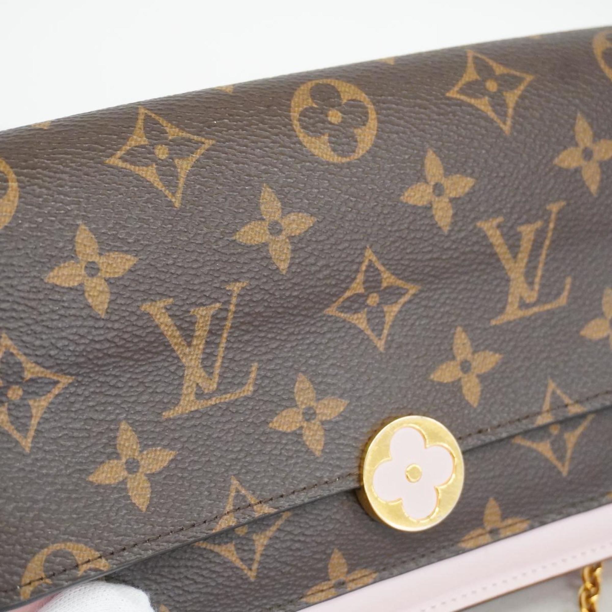 ルイ・ヴィトン(Louis Vuitton) ルイ・ヴィトン ショルダーウォレット モノグラム ポルトフォイユフロール M67405 ブラウン  ローズバレリーヌ レディース | eLADY Globazone