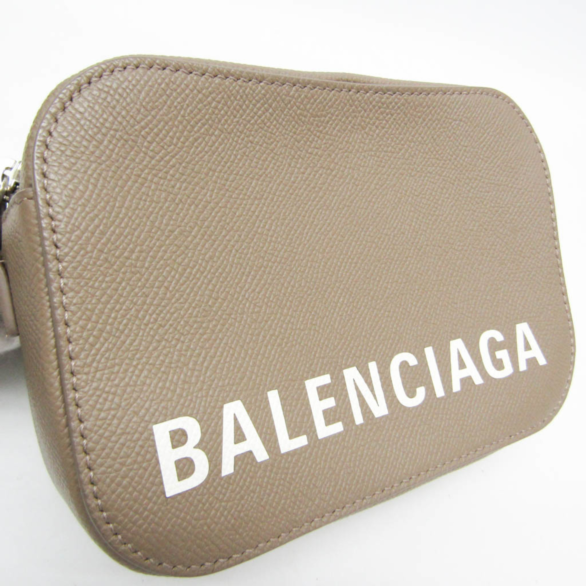 バレンシアガ(Balenciaga) VILLE CAMERA BAG XS 558171 レディース レザー ショルダーバッグ グレージュ