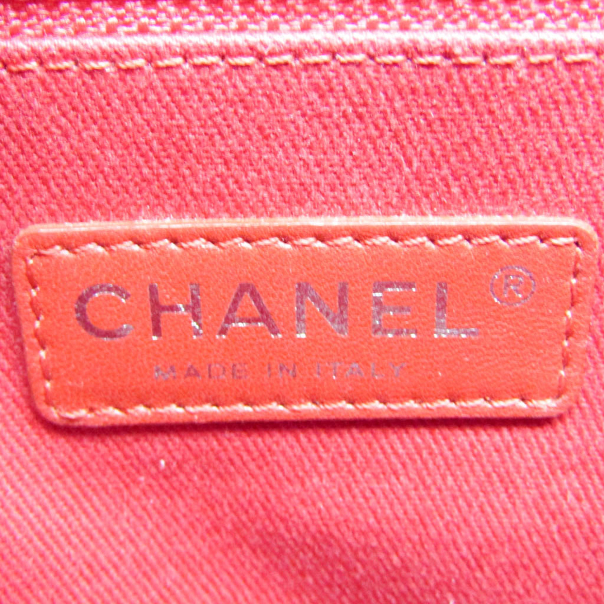シャネル(Chanel) マトラッセ レディース スエード,レザー ショルダーバッグ ピンク,レッド