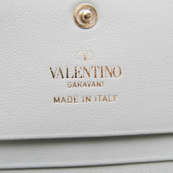 ヴァレンティノ・ガラヴァーニ(Valentino Garavani) ロックスタッズ UW2P0P39BOL レディース レザー 財布（二つ折り） ライトグレー