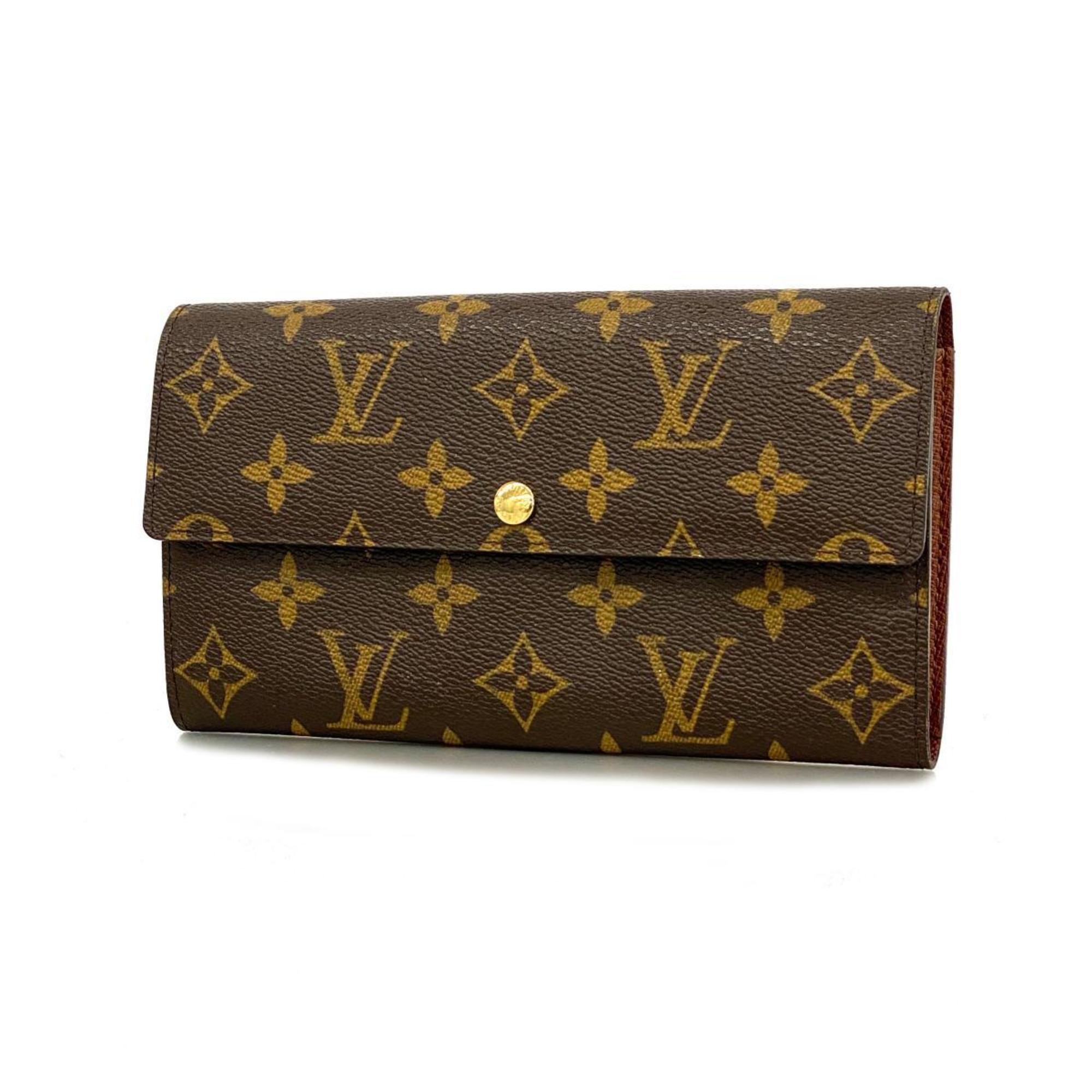 ルイ・ヴィトン(Louis Vuitton) ルイ・ヴィトン 長財布 モノグラム ポルトモネクレディ M61725 ブラウンメンズ レディース |  eLADY Globazone