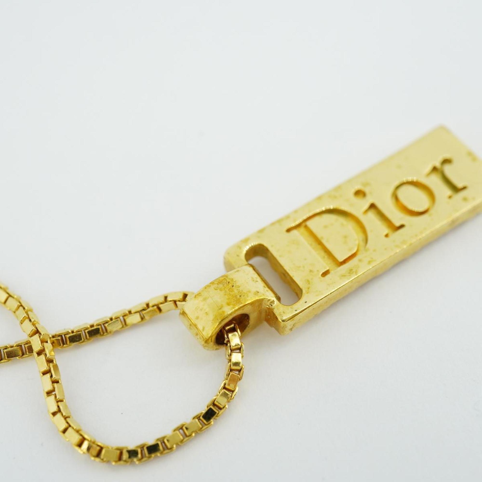 クリスチャン・ディオール(Christian Dior) クリスチャンディオール ネックレス トロッター プレート GPメッキ ゴールド レディース  | eLADY Globazone