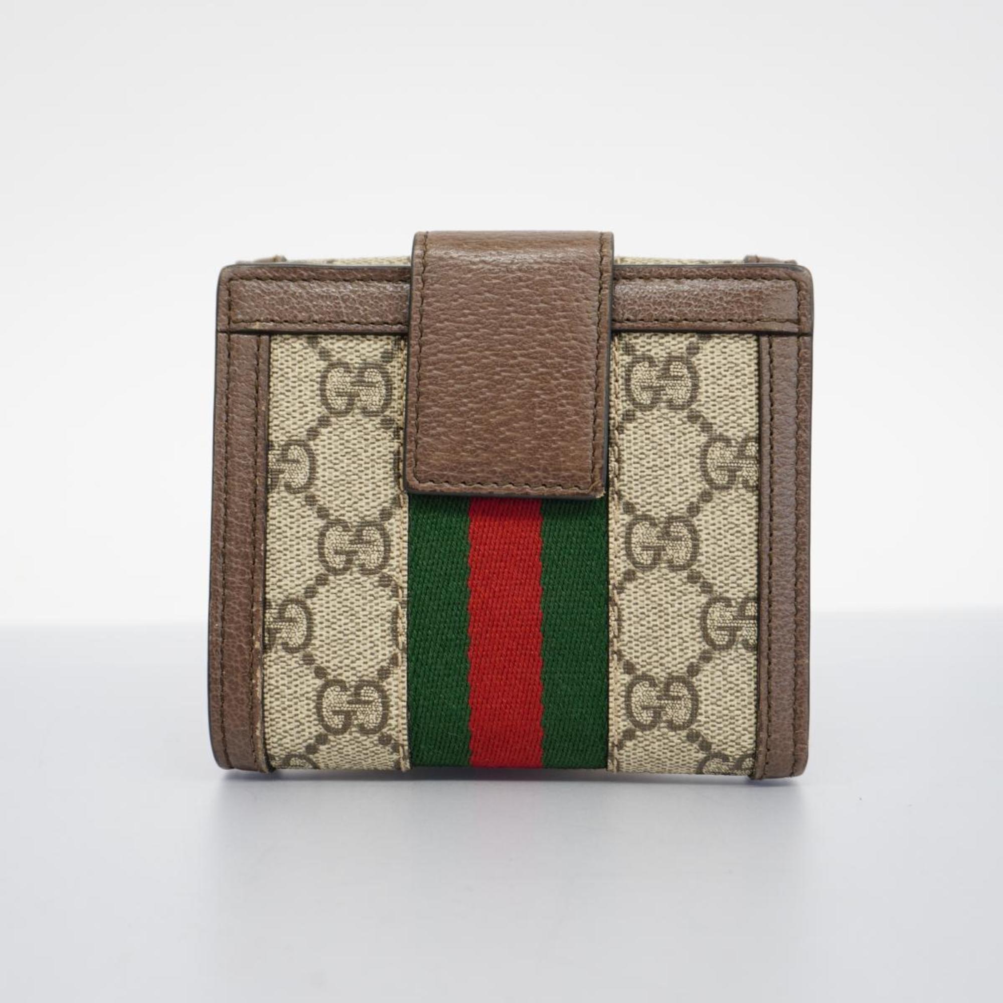 グッチ(Gucci) グッチ 三つ折り財布 オフィディア 523173 レザー ブラウン メンズ レディース | eLADY Globazone