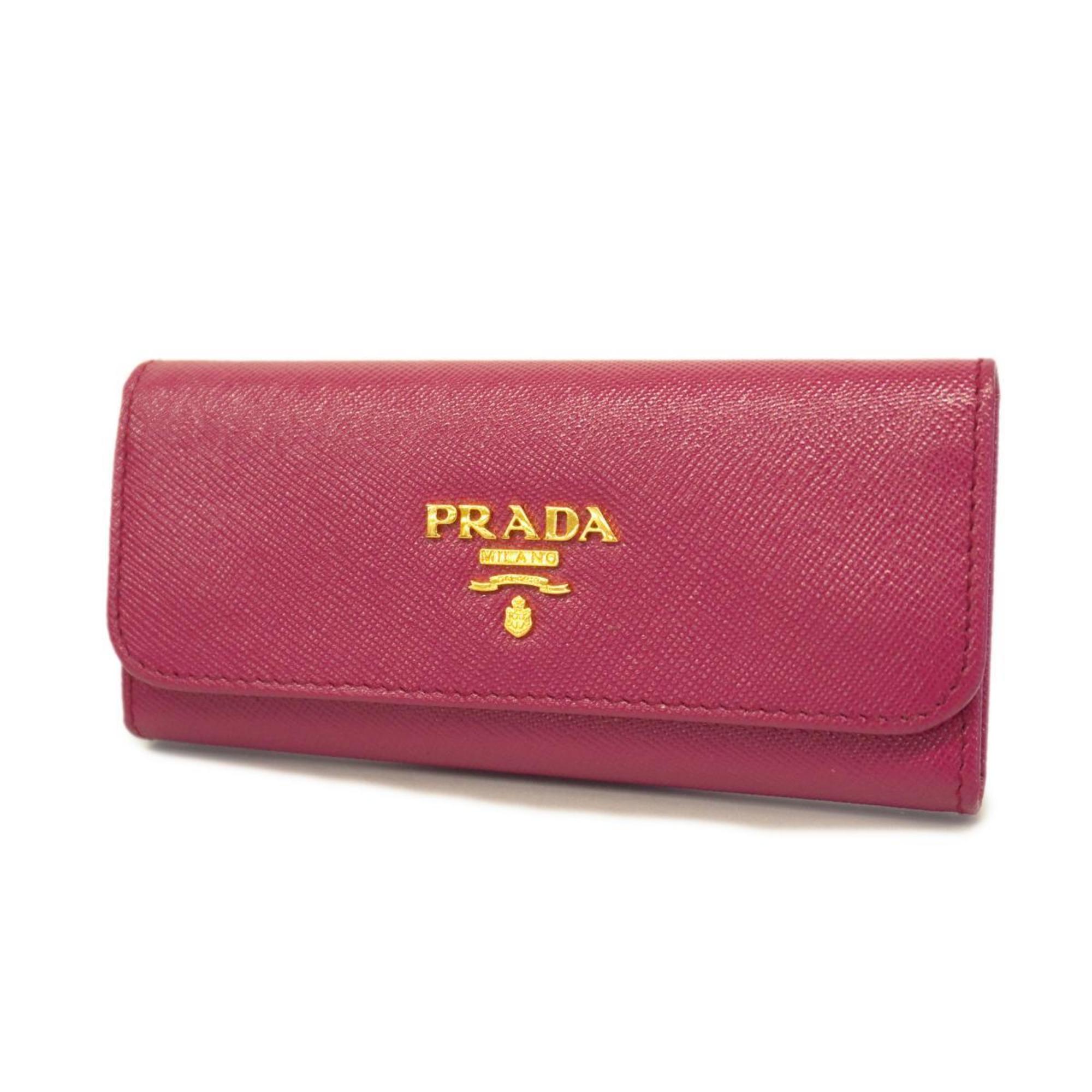 プラダ(Prada) プラダ キーケース サフィアーノ レザー ピンク 