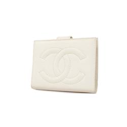 シャネル(Chanel) シャネル 財布 キャビアスキン ホワイト   レディース