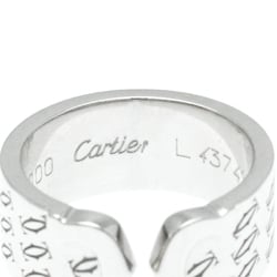 カルティエ(Cartier) C2 リング 2000年 クリスマス限定 プラチナ ファッション 無し バンドリング シルバー
