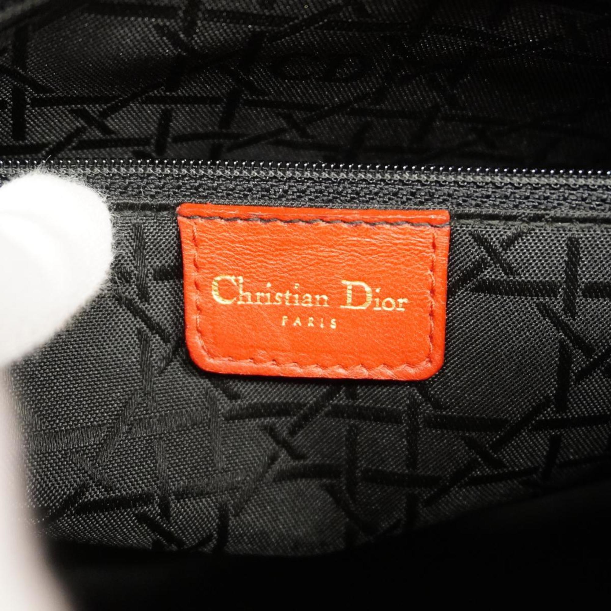 クリスチャン・ディオール(Christian Dior) クリスチャンディオール ハンドバッグ カナージュ レディディオール レザー レッド   レディース